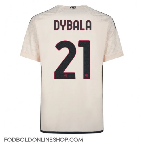 AS Roma Paulo Dybala #21 Udebanetrøje 2023-24 Kortærmet